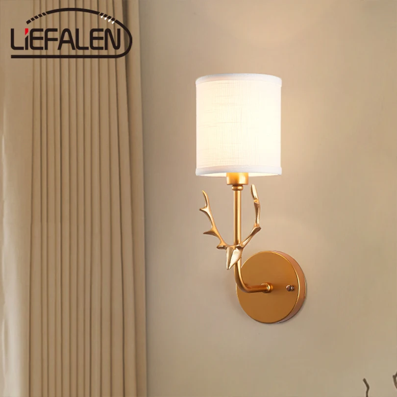 

applique murale luminaire kinkiet bedroom wall sconce nordic wall lamp candeeiro de parede lamparas pared lampada comodino abajo