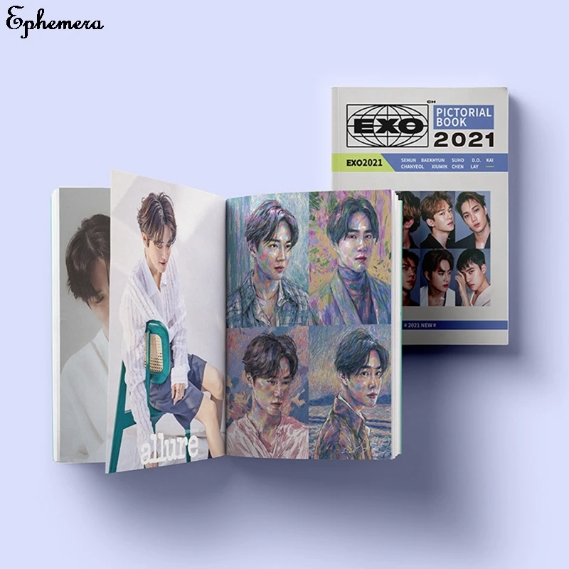

KPOP 2021 EXO PRESENT The Moment Album Self Made Paper Mini Card Photo Card Poster HD Photocard Fans Gift Collection