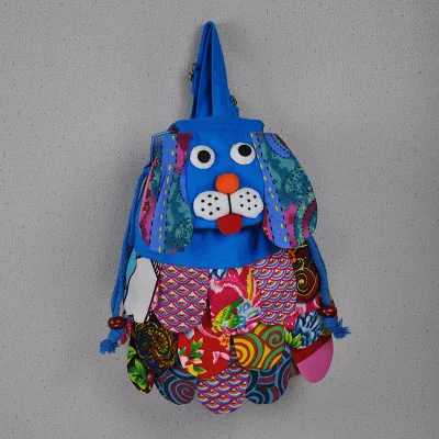 

Fashion National Appliques shopping backpacks!Nice Animal prints Casual backrack Multi Versatile Bohemian canvas backruck