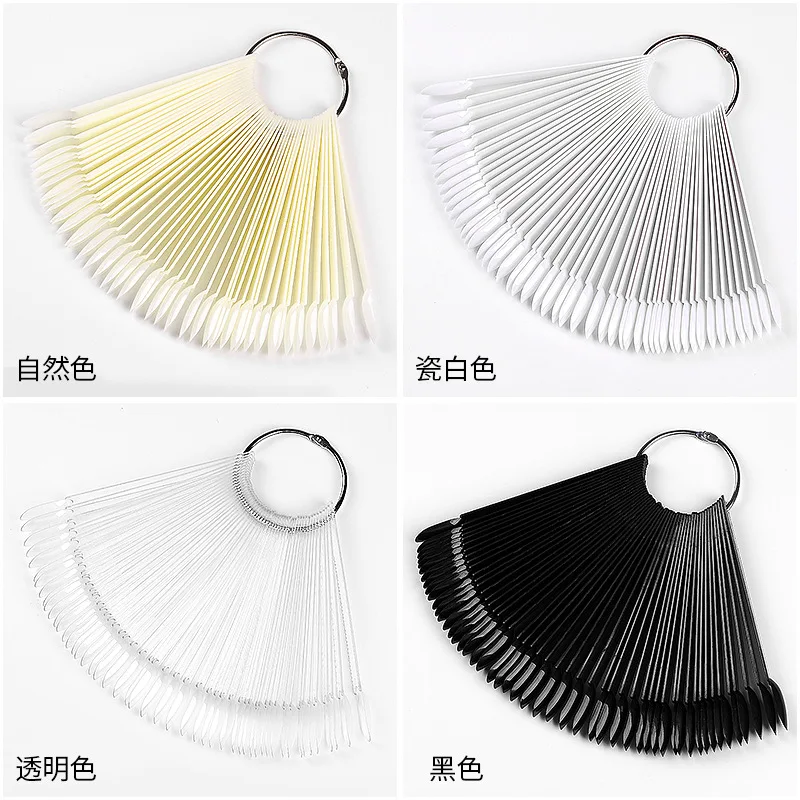 50 шт. Ложные кончики для ногтей овальные украшения круглые полное покрытие