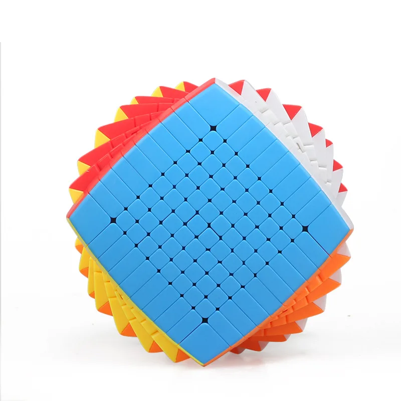 Cubo m&aacute;gico de mano de color, 10x10x10, 85mm, 10 pedidos, color en forma de pan, pegatina-gratis-0