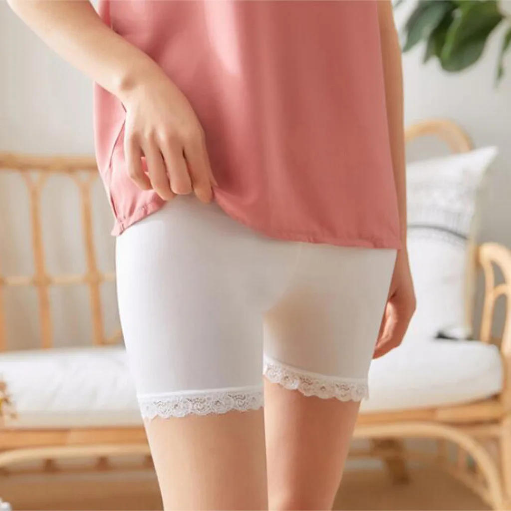 Шорты безопасности штаны женское кружевное нижнее белье чашечки расположены
