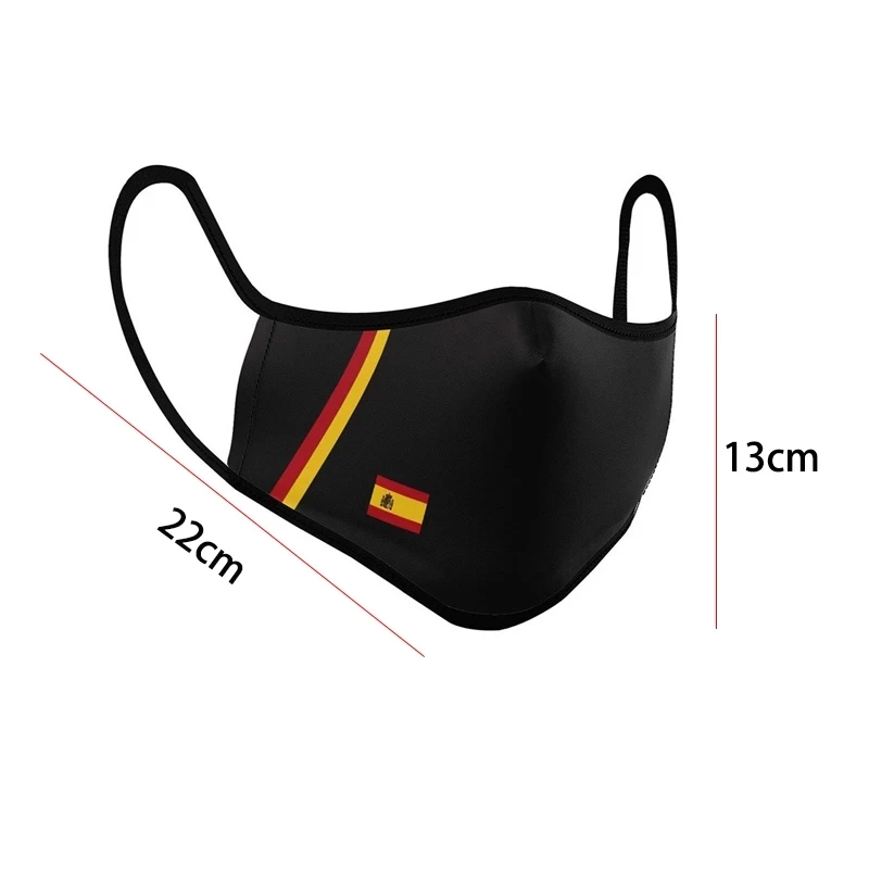 

1Pc Blue National Flag Mask Mondmasker Cotton National Emblem Printed Cubrebocas Unisex Reusable Anti Dust Breathable Mascarilla
