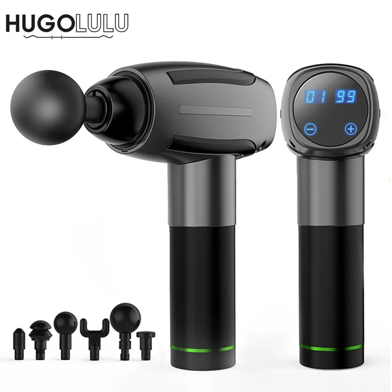 Массажный пистолет с сенсорным экраном и ЖК дисплеем устройство для контроля