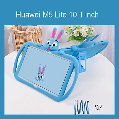 blue for M5 Lite10.1 Детский чехол для huawei MediaPad M5 10 10,8 8,0 дюймов силиконовый резиновый чехол для планшета для huawei M5 Lite 10,1 8,4 чехол - Color: blue for M5 Lite10.1