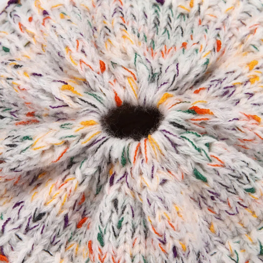 

Fashion Adult Women Winter Keep Warm Stretch Knitted Cap Scarf Beanie Hats Skullies Outdoor Cap Hat gorros mujer invierno #10