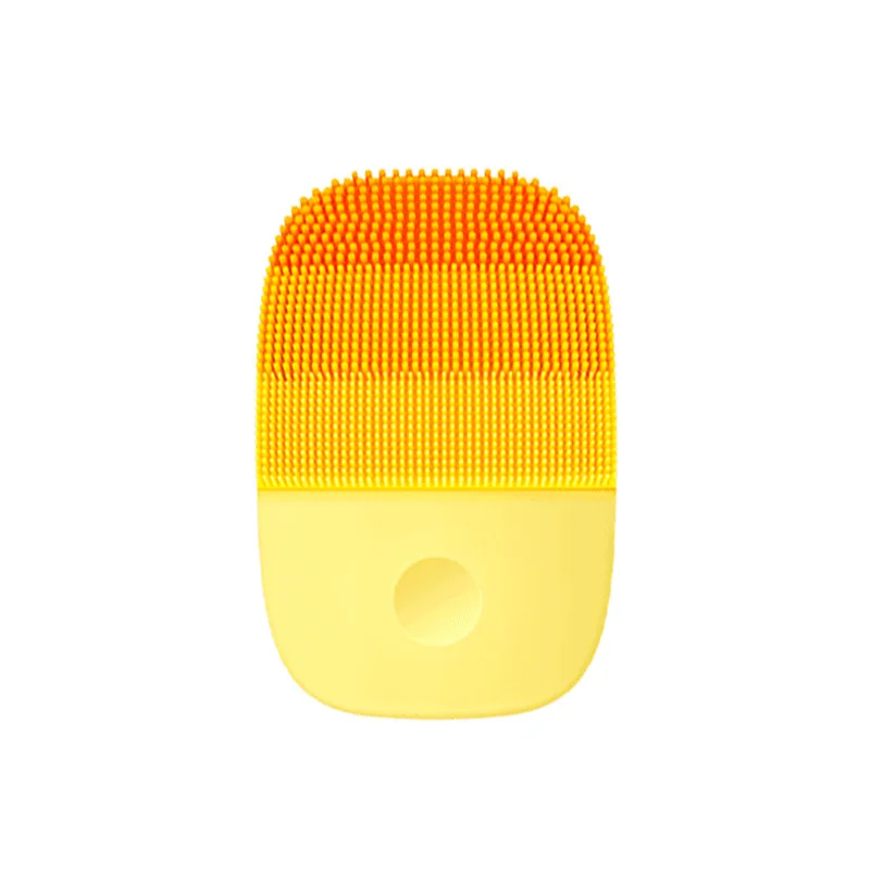 Orange InFace электрическая Чистящая Щетка массажная Sonic IPX7 Водонепроницаемая силиконовая мини-щетка для очищения лица перезаряжаемые устройства - Цвет: Orange
