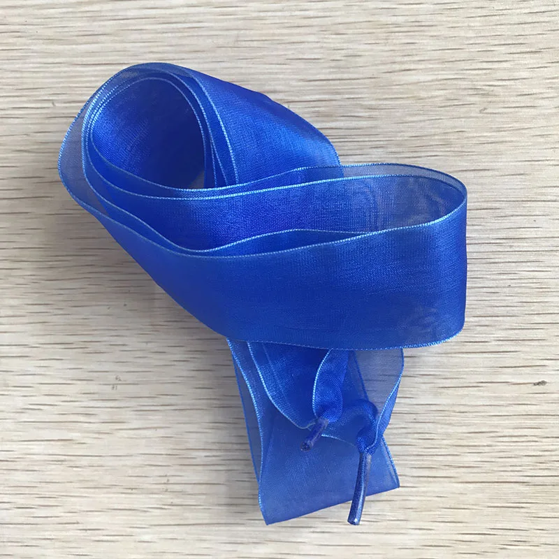 blue 4 см ширина 120 см длина Прозрачные шелковые Шнурки Кроссовки для катания на коньках шнурки из тесьмы для танцев дропшиппинг - Цвет: blue