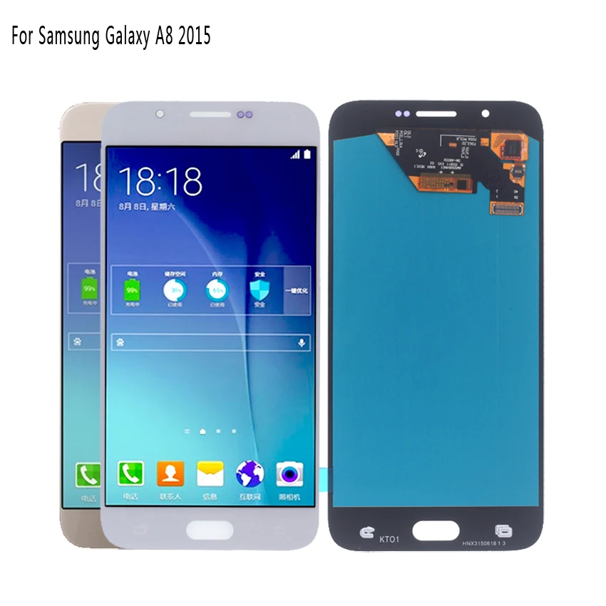 AMOLED для SAMSUNG Galaxy A8 2015 ЖК дисплей сенсорный экран A8000 A800 A800F дигитайзер запчасти