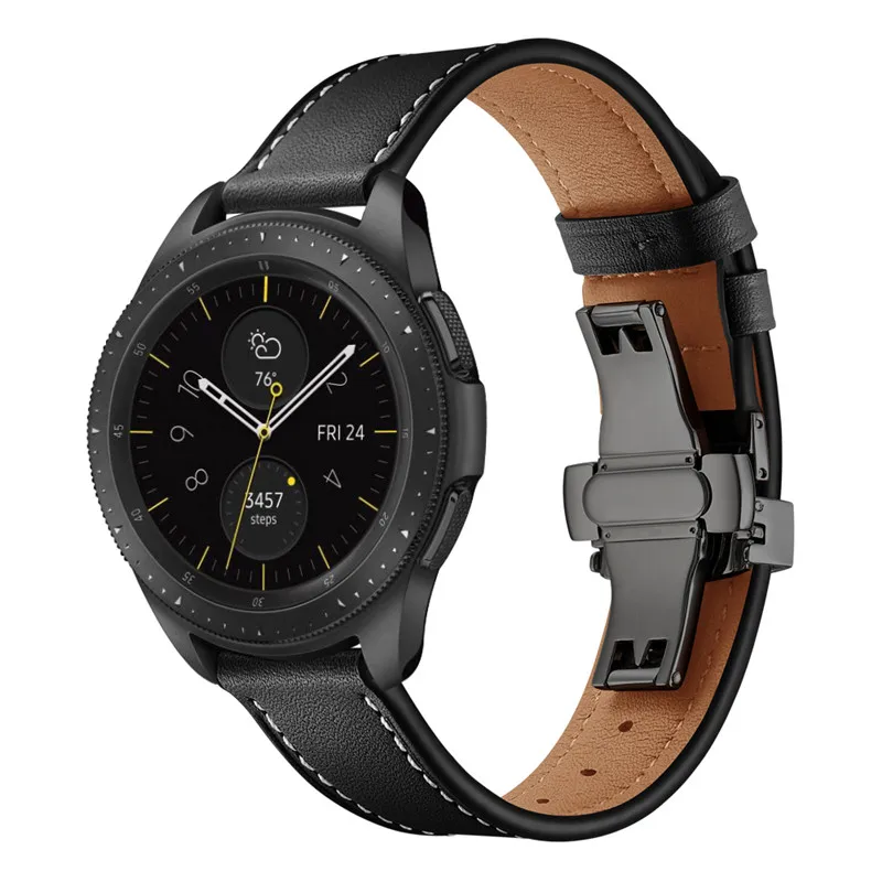 Ремешок для часов samsung galaxy watch active2, 40 мм, ремешок 20 мм из натуральной кожи для galaxy watch active 2, 44 мм, браслеты от AliExpress WW