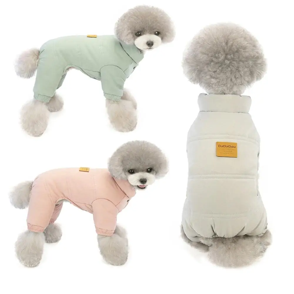 

Winter Pet Coat Clothes Keep Warm Dog Clothing Thicken Windproof Puppy Cotton Jacket Soft Cozy Chihuahua Small Dogs Jumpsuit
