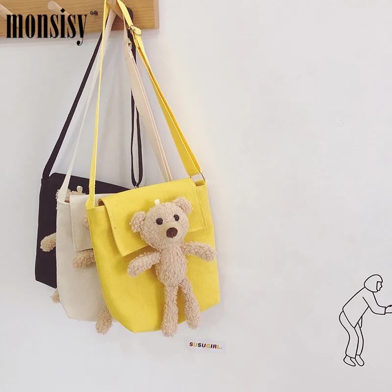 Кошелек и сумочка Monsisy унисекс для мальчиков девочек тканевый детский бумажник