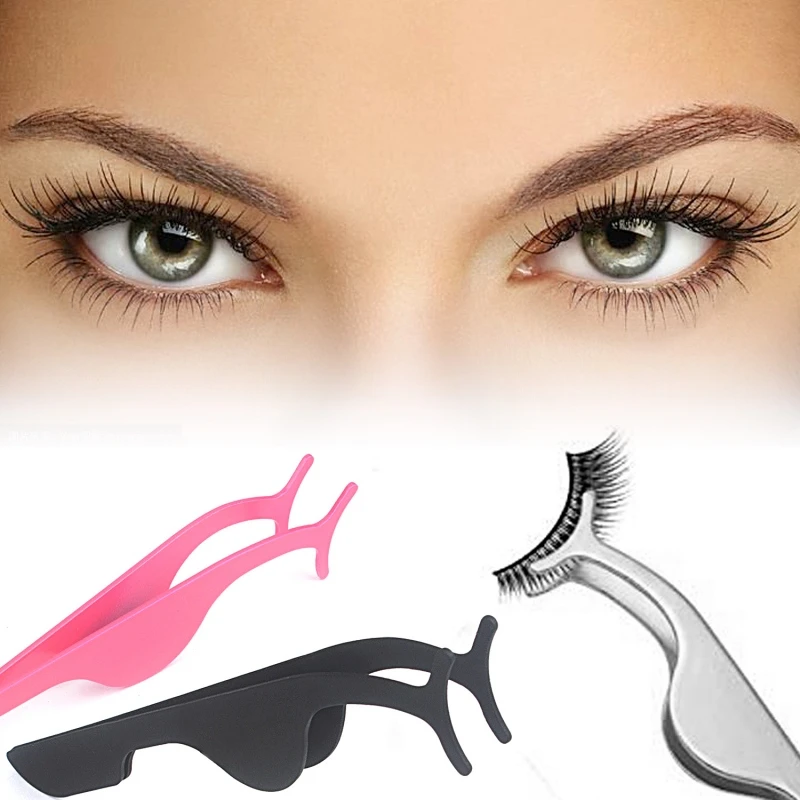 3 цвета Пинцет для накладных ресниц инструменты макияжа нержавеющая