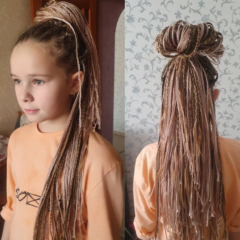 Цветные синтетические косички для наращивания волос 50 г |