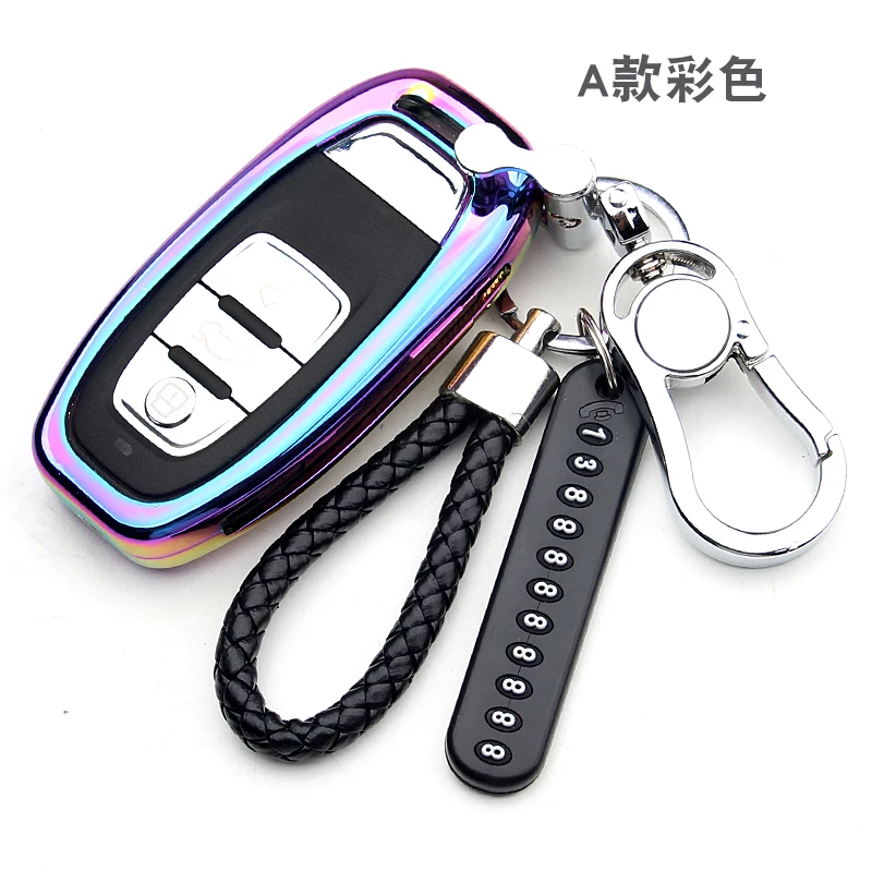 

Auto Protection Key Covers Car Styling Case For Audi A6L A4L Q5 A3 A4 B6 B7 B8 Smart Shell Accessories car styling