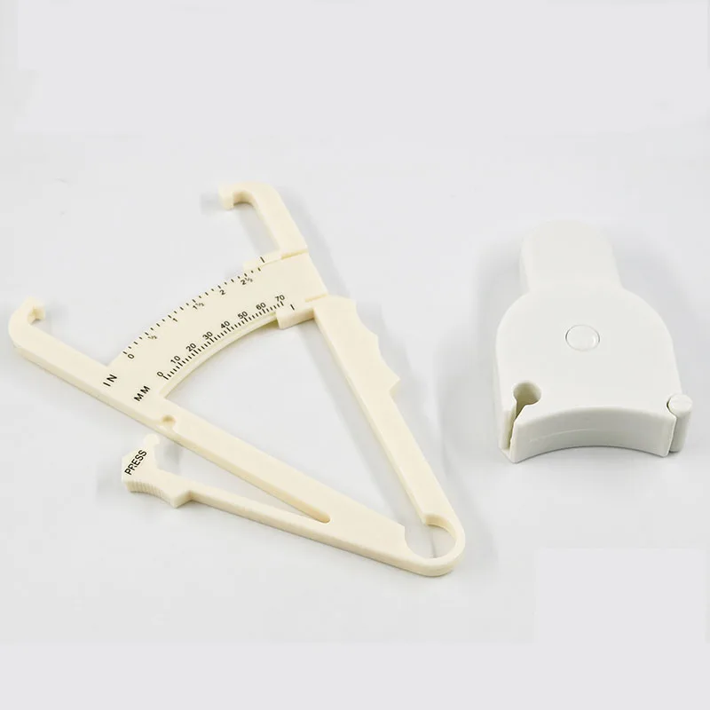 «Dual scale fat measuring clip caliper skinfold thickness gauge Body