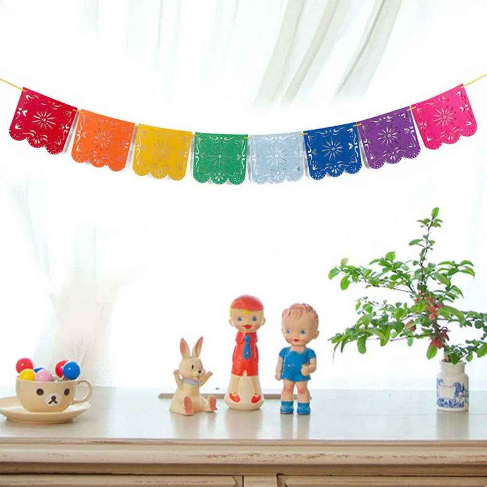 2 5 м Мексиканская тематические мероприятия Papel Picado знамя флаги гирлянды