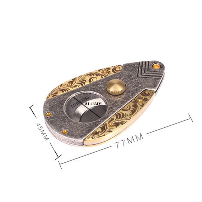 Нержавеющая сталь карандашная резка острые гильотинные ножницы портативные двойные лезвия табачного резания Сигаар для ЛУБИНСКИ on.