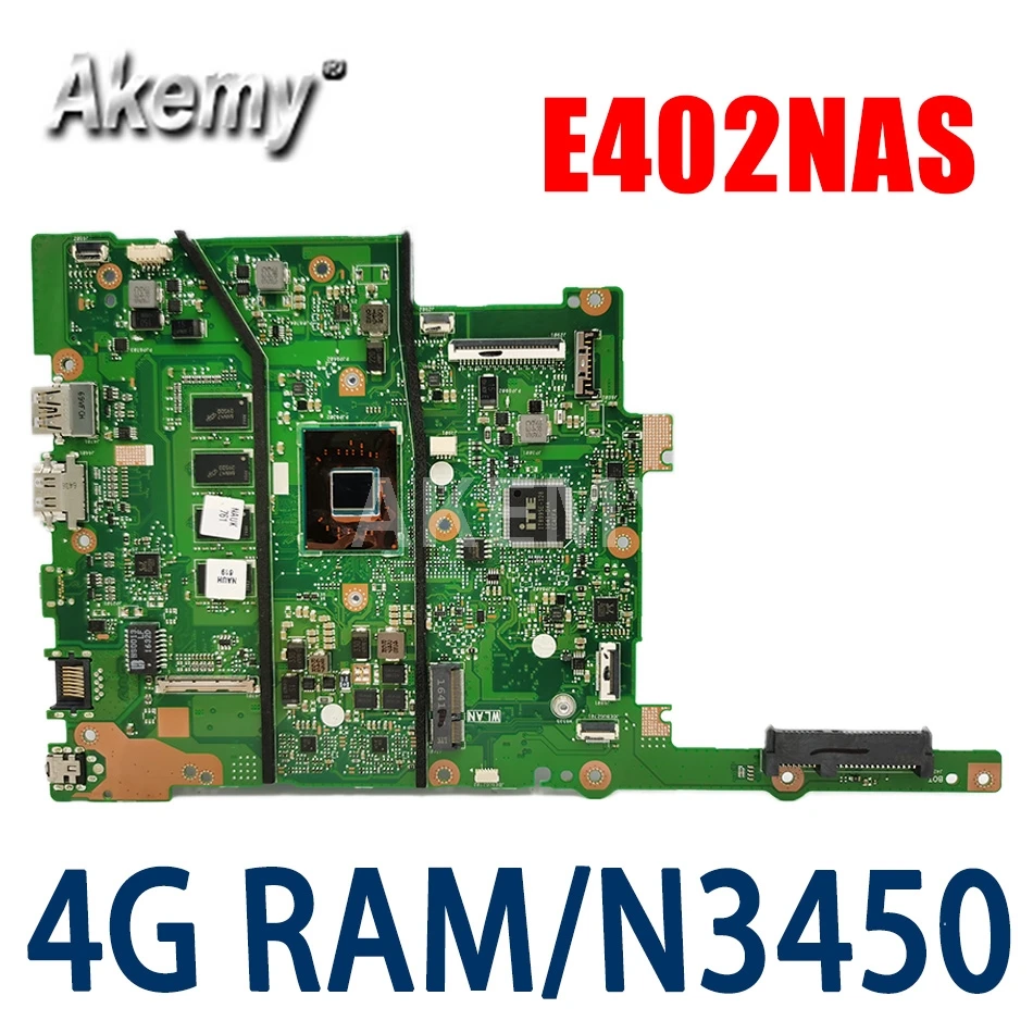 

90NB0C50-R000E0 For ASUS E402NAS E402NA E402N Laptop Mainboard Motherboard w/ 4G RAM /N3450(14 inch Laptop )