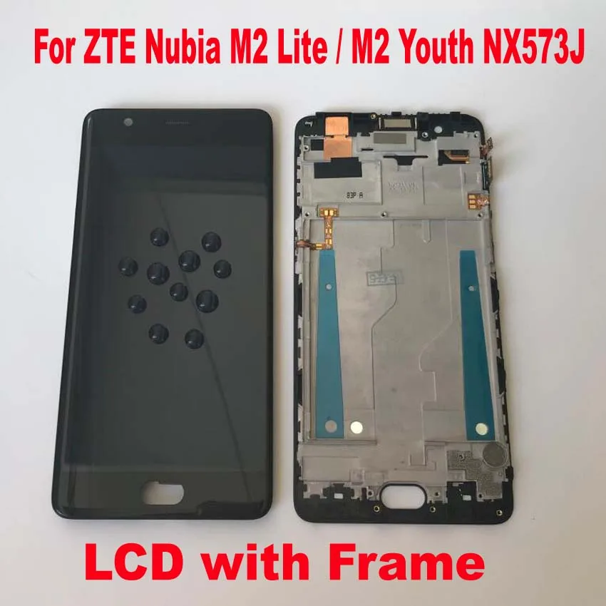 Оригинальный ЖК-дисплей для ZTE nubia M2 lite NX573J сенсорный экран в сборе с рамкой
