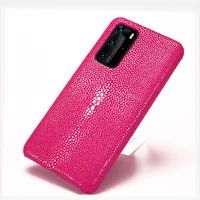 original stingray leather phone case for huawei p40 pro p30 lite p20 pro for mate 10 lite 20 y7 cover for honor 20 pro 10 10i 8x