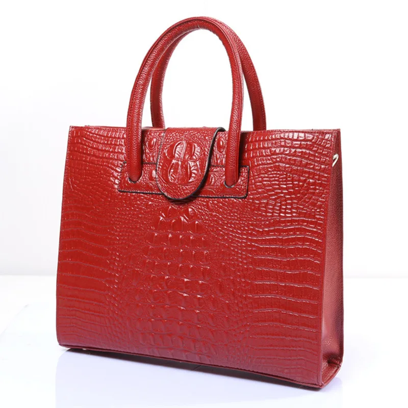 

100% Genuine Leather New Fashion Alligator Women Handbags Shoulder Bags Female Girl Luxury Real Natural Leather Crossbody Bag
