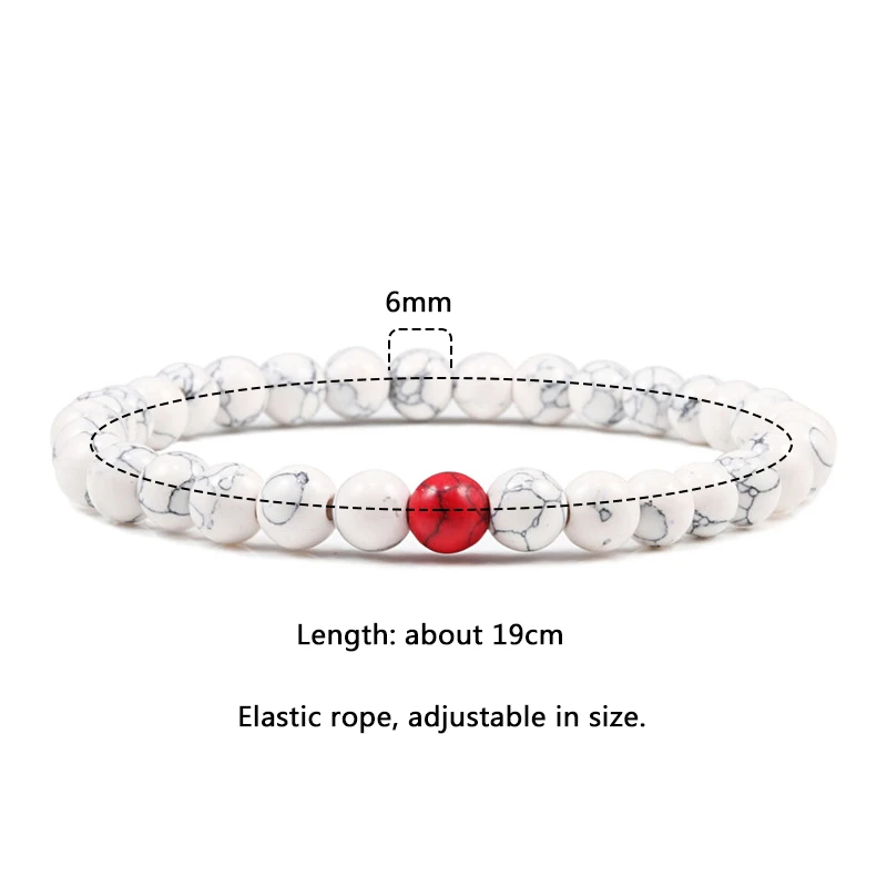 Классический браслет с бусинами из натурального камня для мужчин и женщин бусины
