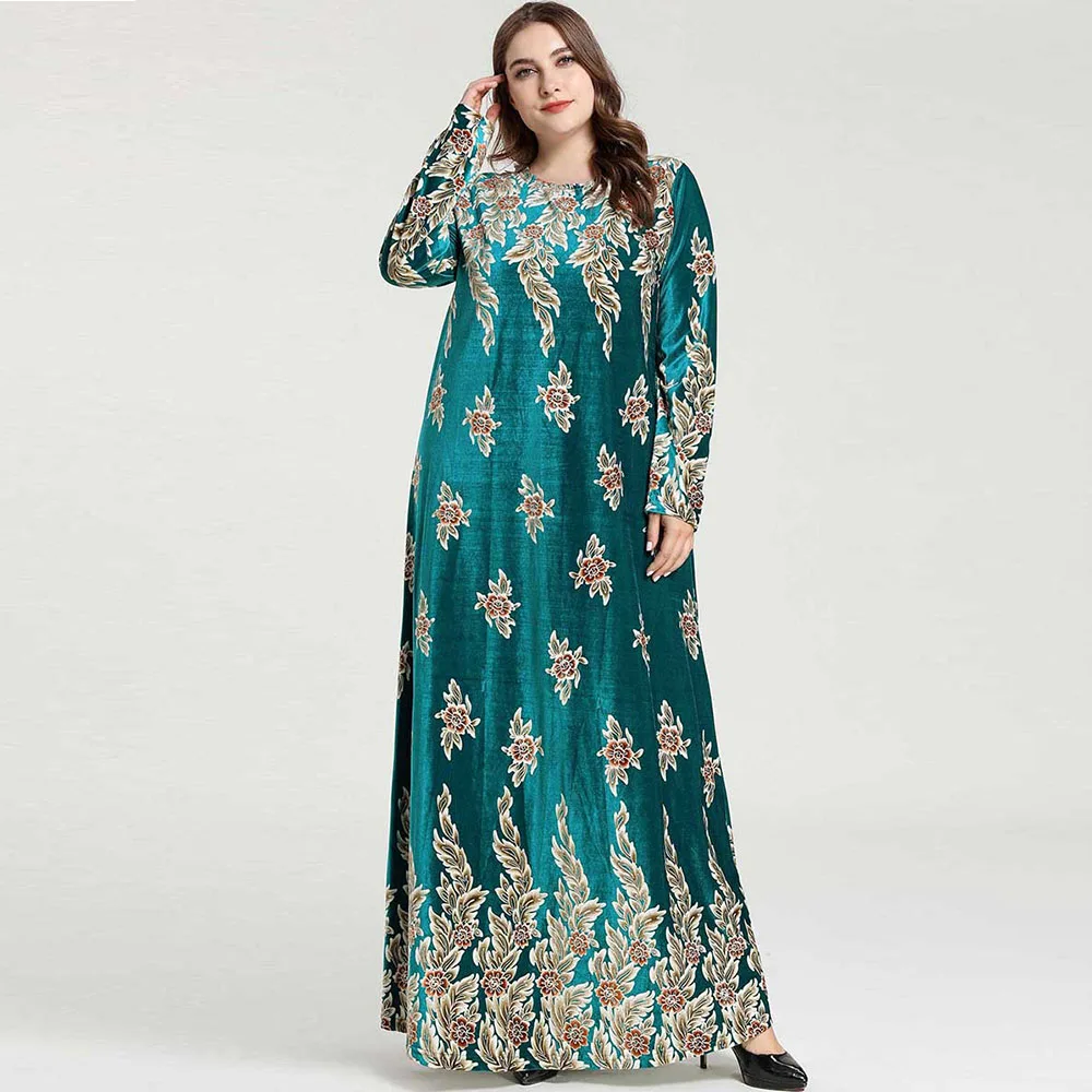 Мусульманское платье абайя Дубай женская зимняя s кимоно халат мускумен