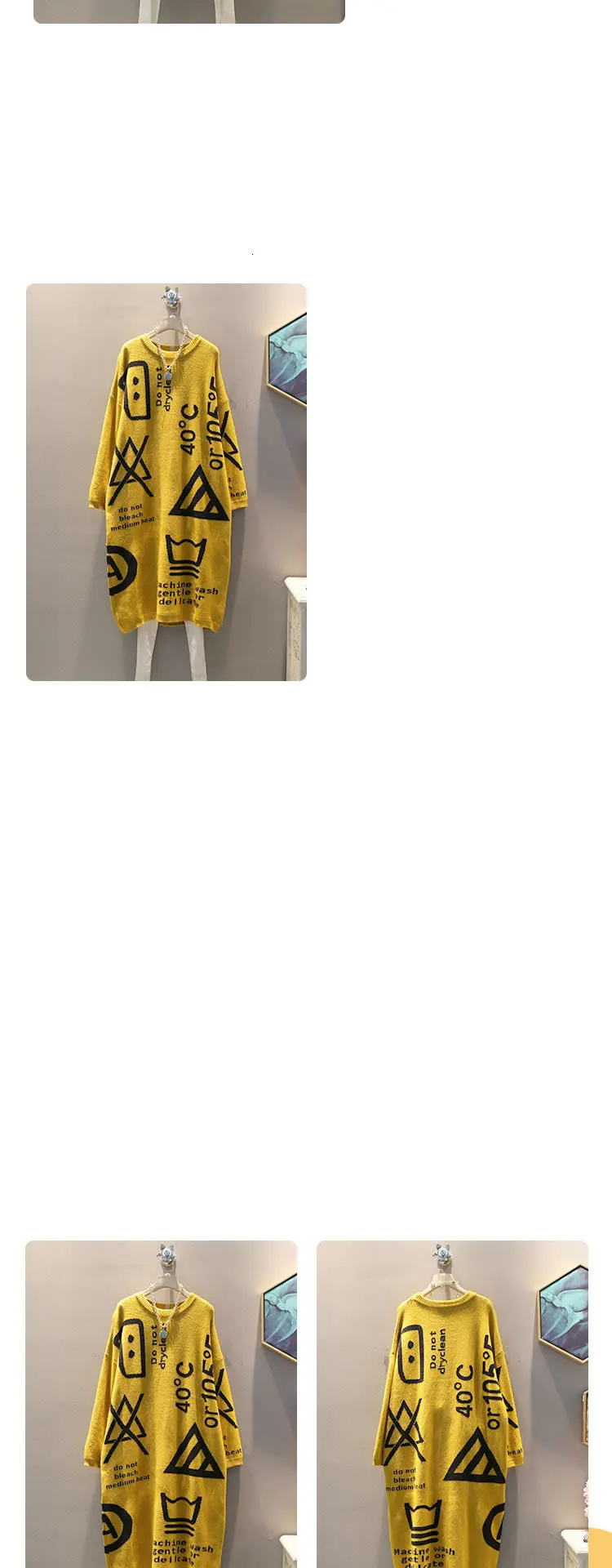 TVVOVVIN Knitted Geometrical Sweater Women Pullover Autumn Letter Small Fresh O Neck Full Sleeve Casual Style Sweater L530