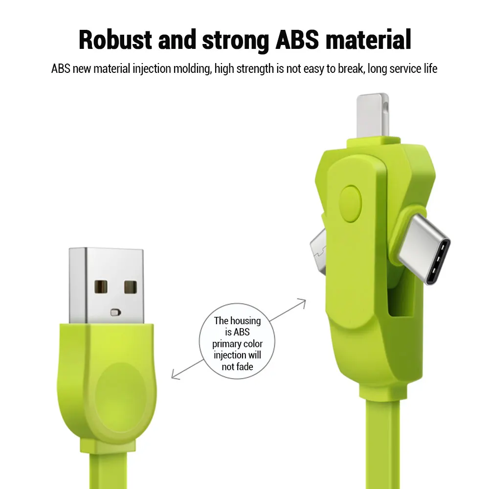 KISSCASE 3 в 1 usb type C Micro usb type-c кабель для iPhone 7 Xr Быстрый Кабель зарядного устройства usb C кабель для Xiaomi Redmi; Huawei samsung