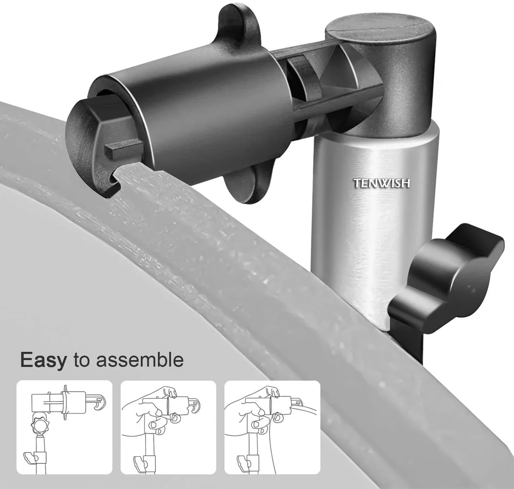 Reflector Clip Photo Video Photography Studio Background Softbox Disc Holder Adapter Bracket For Light Stand | Электроника