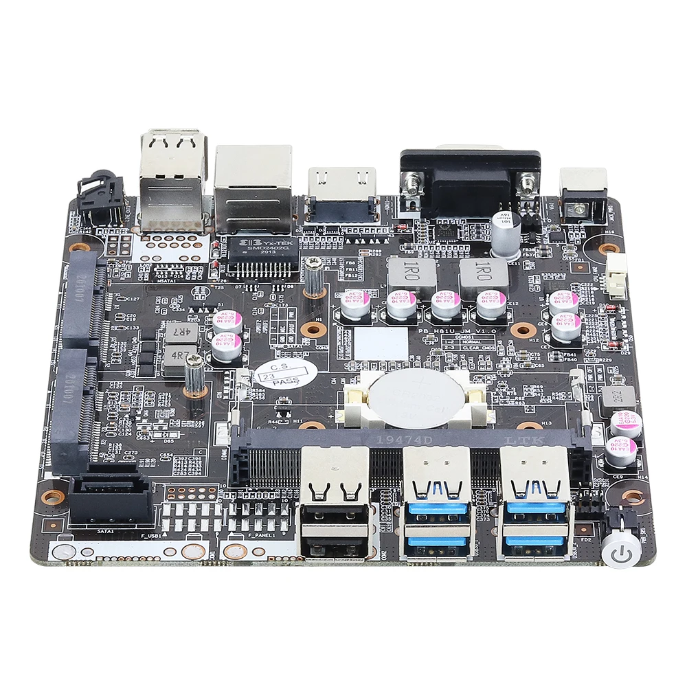 Мини ПК без вентилятора Windows 10/7/8 HTPC настольный DDR3L ОЗУ Intel Core i3 i5 5200U Celeron HD VGA