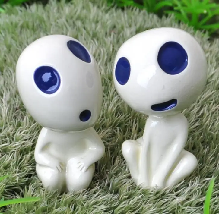 4 шт. Новинка милая мультяшная Принцесса Мононоке садовый орнамент анимационная