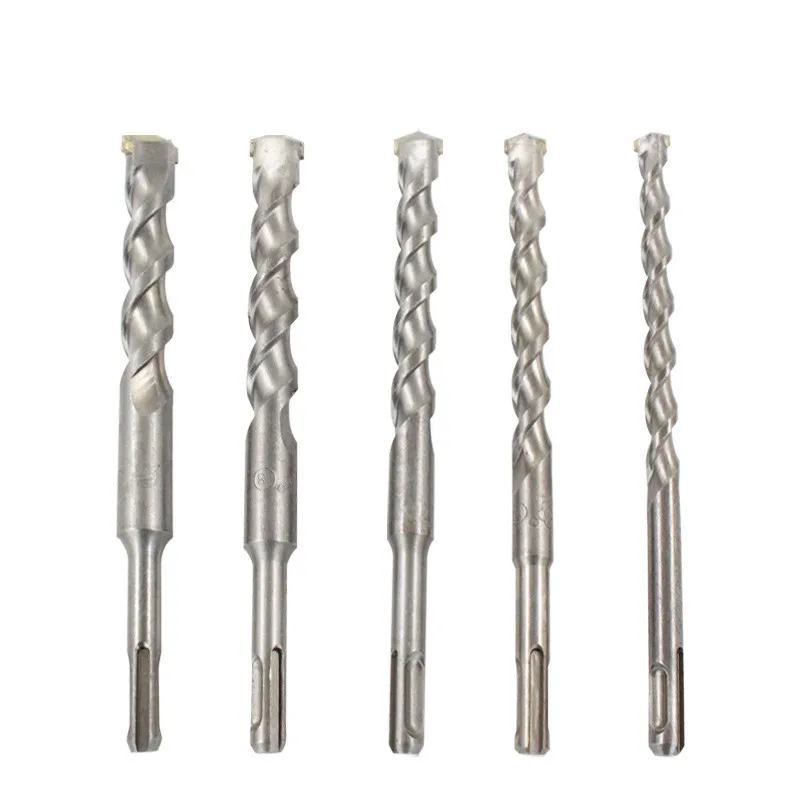 

150/200mm Electric Hammer Drill Bits 5/6/8/10/12/14mm Cross Type Tungsten Steel Alloy SDS Plus For Masonry Concrete Rock Stone