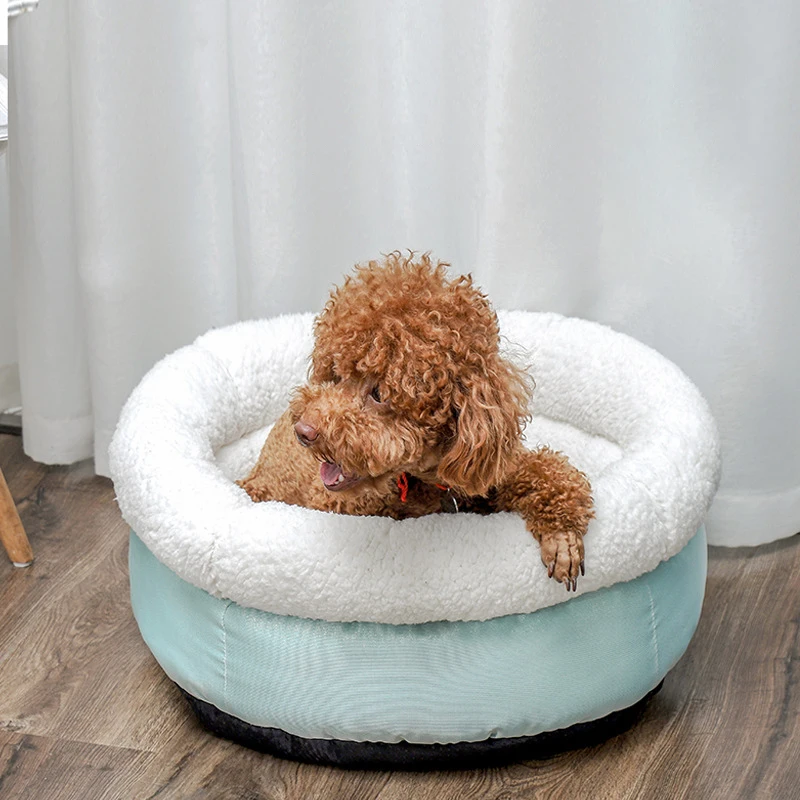 

Round Beds for Small Dogs Accessoires Plush Accessories So Pets Acessorios Mat Washable Dog Bed Pup Underpad for Dogs Bedd