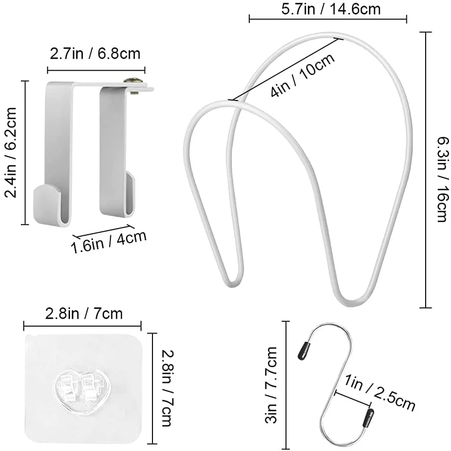 

5 Rings Adjustable Wall Mount Hat Holder Rack Storage Display Behind Doors Scarf Bag Hooks Hangers Shelf Home Rack Organizer