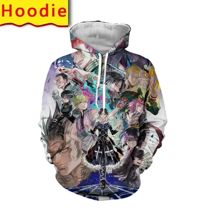 

hunter x hunter kurapika hoodie 3d print streetwear men oversized pullovers fashion harajuku hooded sweatshirts anime clothes