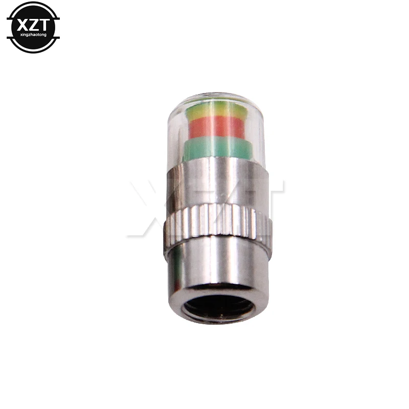 

4 PCS/Lot 2.4 Bar Car Auto Tire Pressure Monitor Valve Stem Caps Cover Sensor Indicator Alert