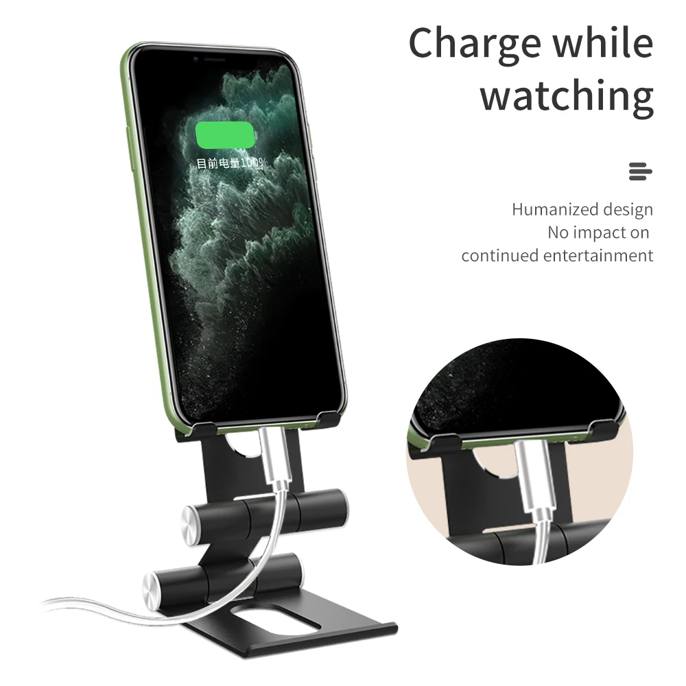 

Universal Mobilephone Tablet PC folding Multi-angle Stand Desktop Metal Holder for iPhone12 11 iPad Galaxy Xiaomi Huawei Sony LG