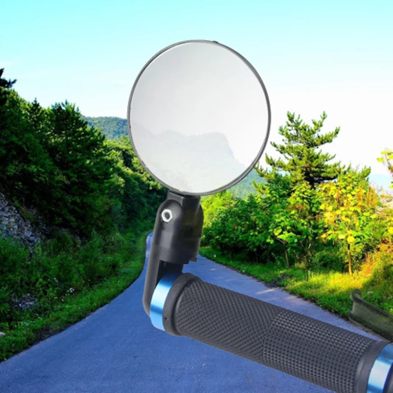 

2Pcs Bicycle Rearview Handlebar Mirrors Cycling Rear View Mtb Bike Acrylic Handle Rearview Mirror