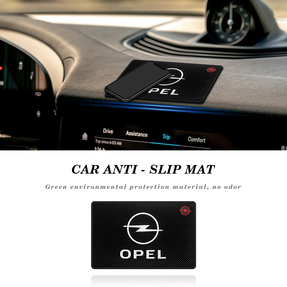 

1Pcs Car Styling Auto Logo Emblem Dashboard Phone Anti-slip PVC Mat Pad For Opel Astra H G J Corsa Insignia Antara Meriva Zafira