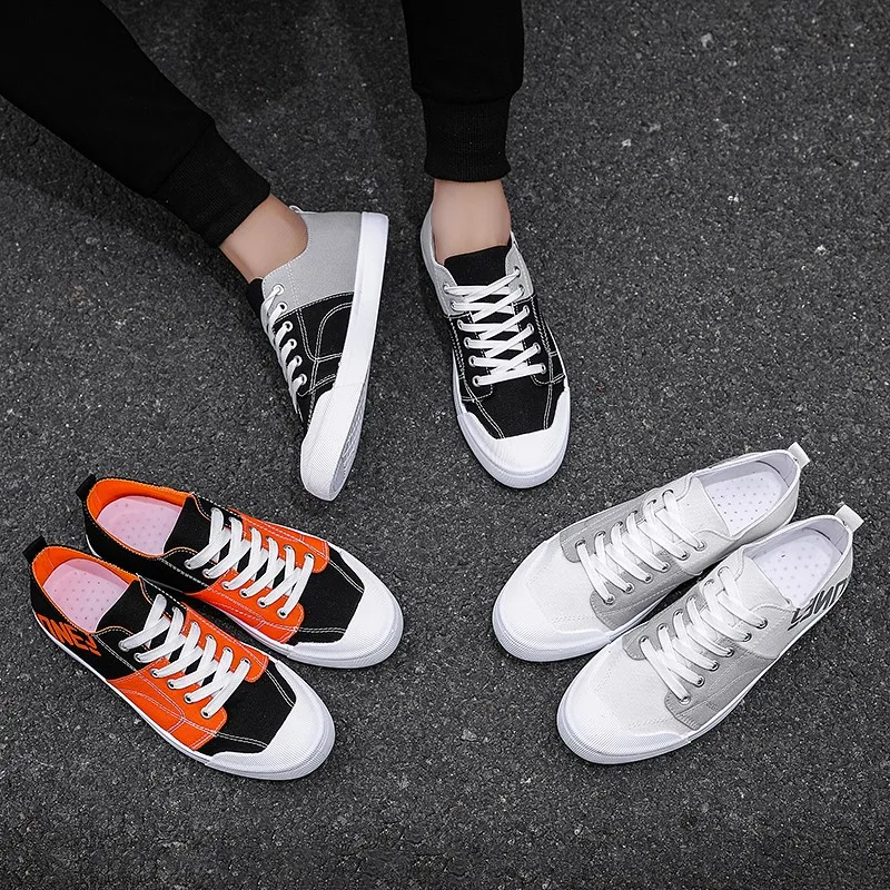 Кроссовки мужские холщовые повседневная прогулочная спортивная обувь на