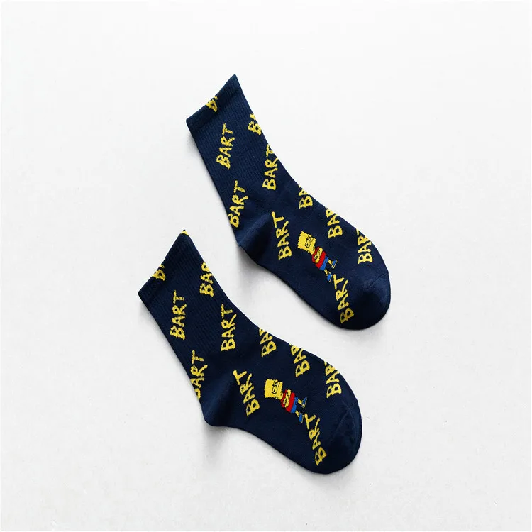

Cute Animal Cartoon Pattern Novelty Happy Women And Men's Medium Tube Cotton Street Wear Harajuku Socks