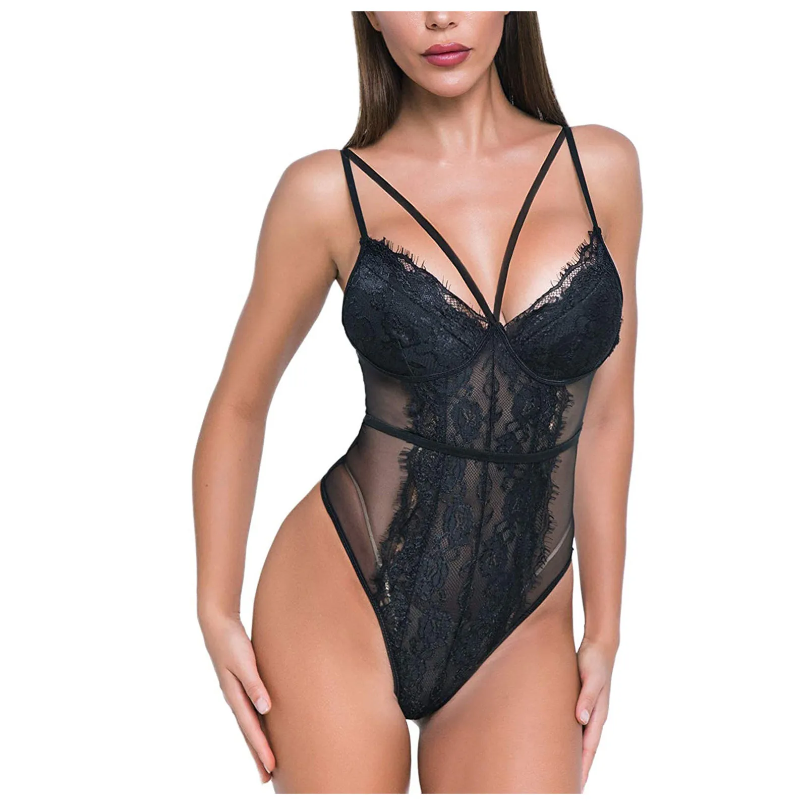 

M-5XL Plus Size Teddies Tights Lace Women Underwear Temptation Sexy Lingerie Porno Ladies Lenceria Sensual Body Exotic Lingerie