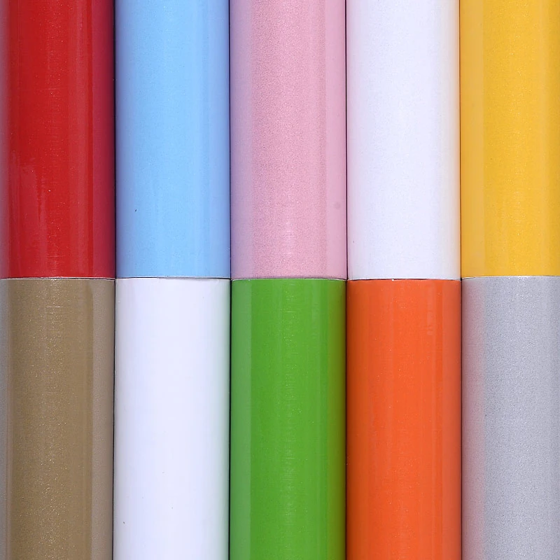 

Wokhome Solid color Pearly Vinyl Wallpaper Self Adhesive furniture renovation stickers Waterproof Oil proof sticker Kitchen