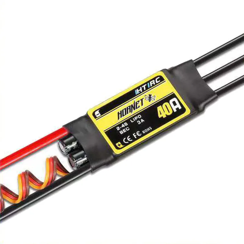 HTIRC Hornet 2 4S 40A Brushless ESC с 5V/3A BEC XT60 разъем Электрический Скорость контроллер для RC