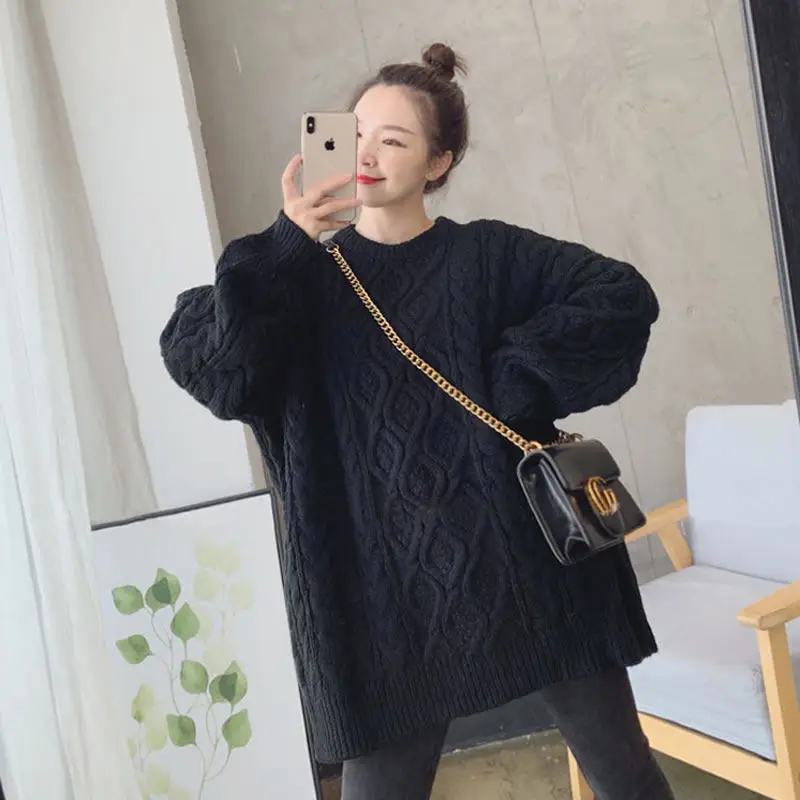 

Sweater Women's Pullover Loose Korean Version Autumn Winter 2020 New Style Very Fairy Harajuku Style Sweater Thickened T