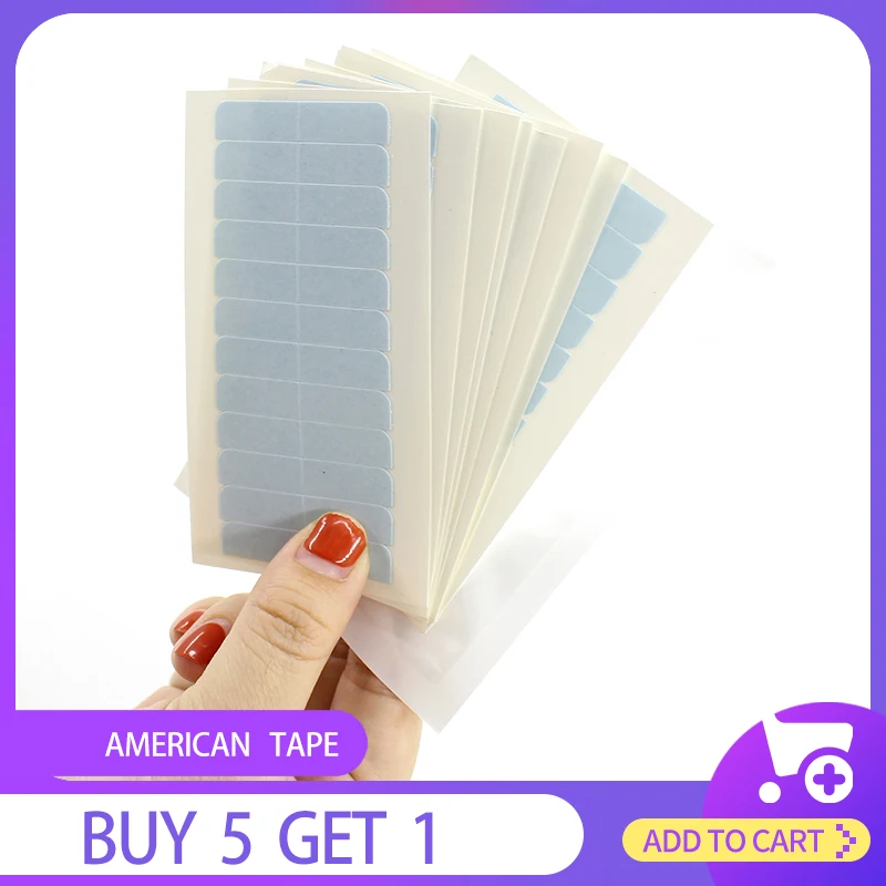 

Сменная лента для наращивания волос HiArt, 10 шт., США, водонепроницаемая лента для фронтальной/клей для парика синей ленты