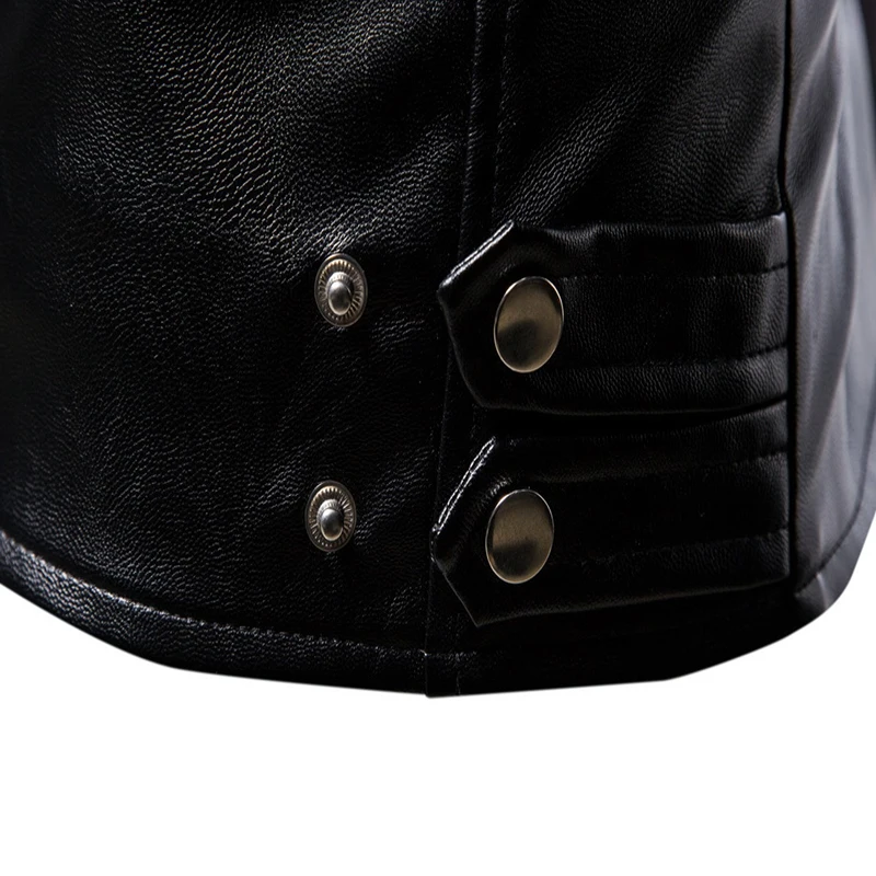 

2021 New Motorcycle Leather Jacket Men Autumn Slim Fit Biker Leather Jacket Fashion Men's Clothing Tops Outerwear Oversize 5XL