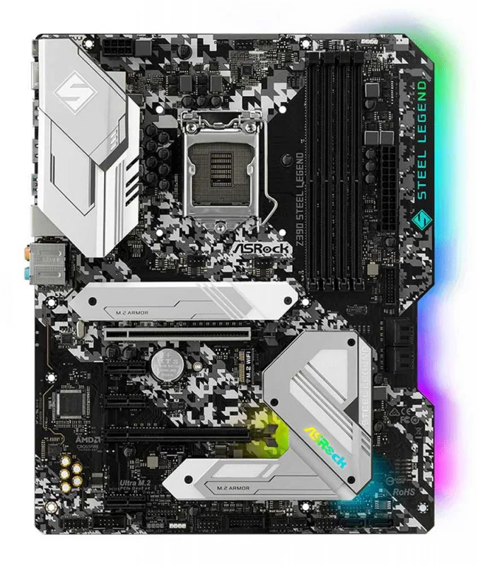 Плата материнская asrock z390 steel legend lga1151 intel atx box | Компьютеры и офис